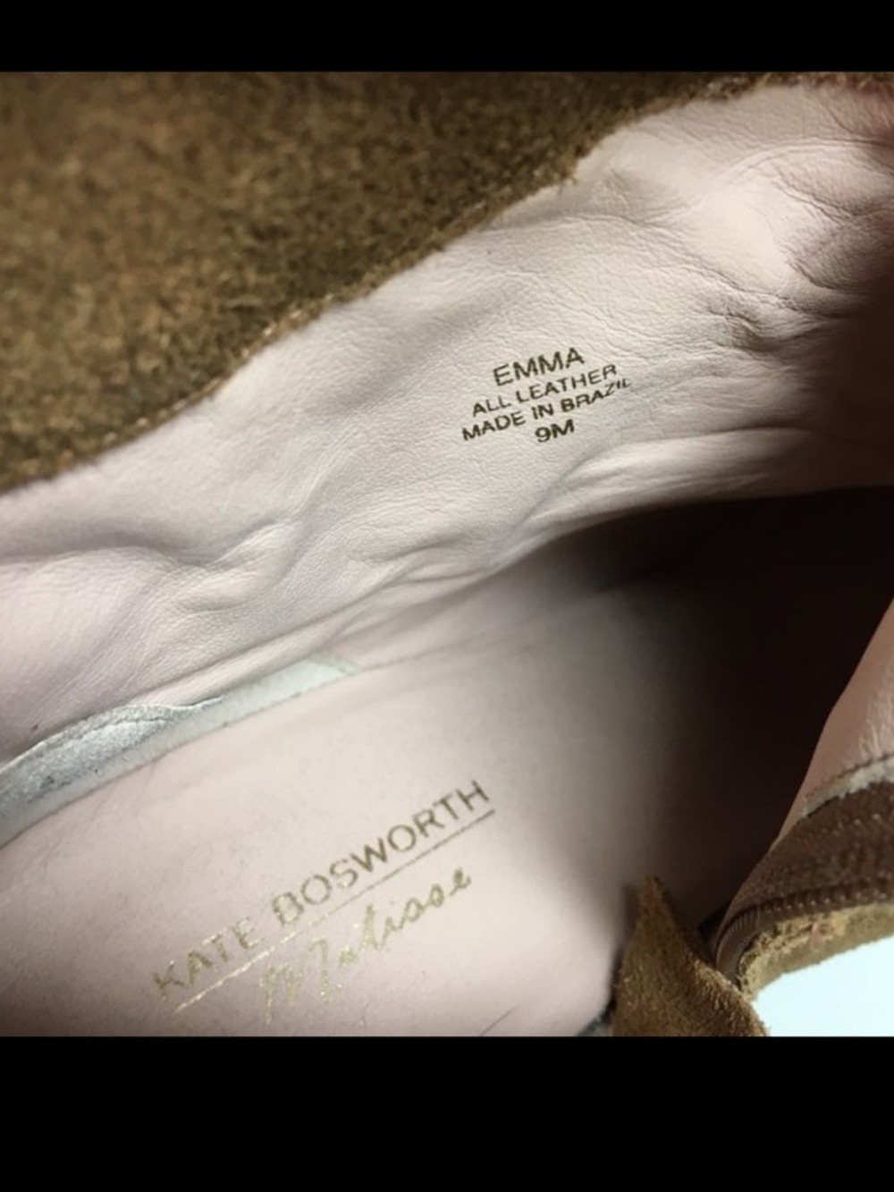 Kate Bosworth Matisse Free People Colab Emma All Leather Bootie Size 9 Tan Honey - Picture 7 of 7